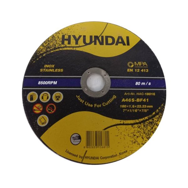 سنگ برش استیل فیبری مینی هیوندای 22.23*1/6*115 /HAC-1151