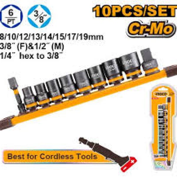 ست 10 عددی بکس ریلی 3/8 اینکو HKISSD38104